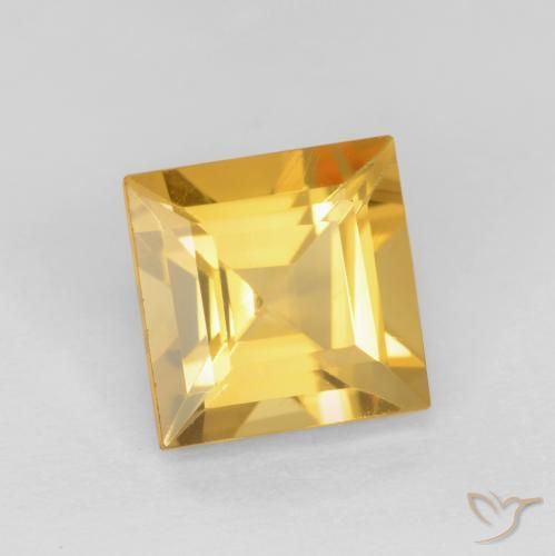 1.49克拉天然黄水晶，正方形，VS