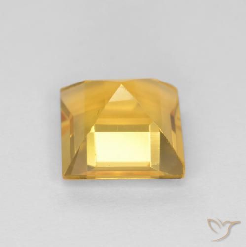 1.49克拉天然黄水晶，正方形，VS