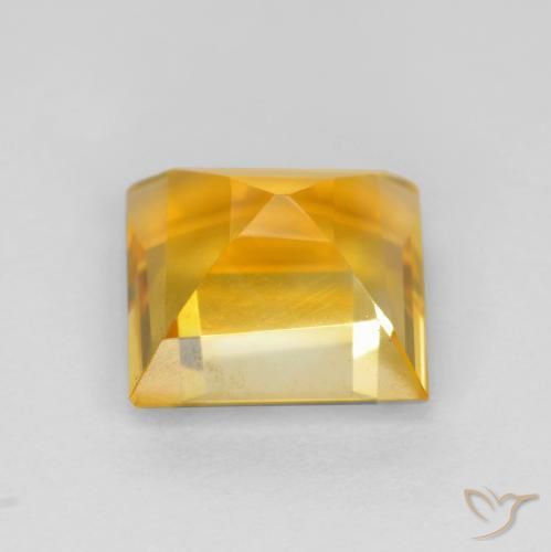 2.36克拉天然黄水晶，正方形，VS