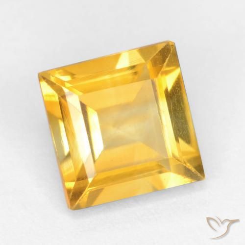 1.44克拉天然黄水晶，正方形，VS
