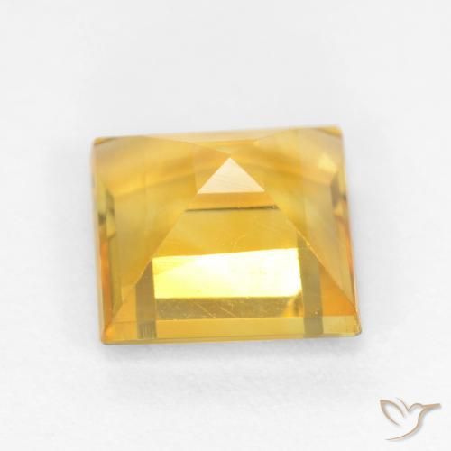 1.44克拉天然黄水晶，正方形，VS