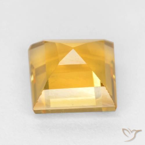 1.51克拉天然黄水晶，正方形，VS