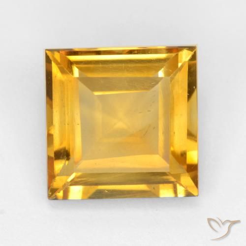3.06ct 天然 中金 黄水晶, 正方形, VS