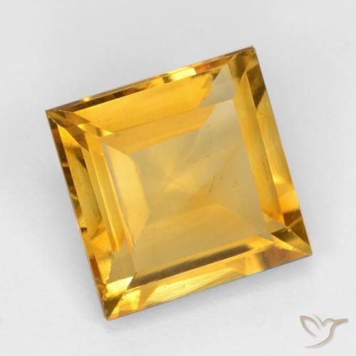 3.06克拉天然黄水晶，正方形，VS
