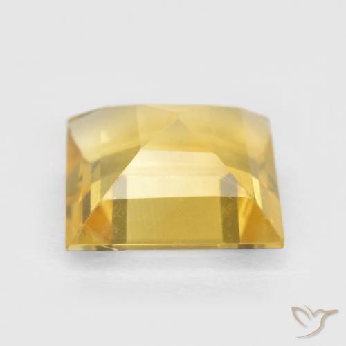 1.36克拉天然黄水晶，正方形，VS