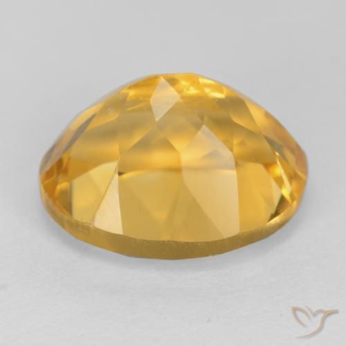3.90克拉天然黄水晶，椭圆形，VS