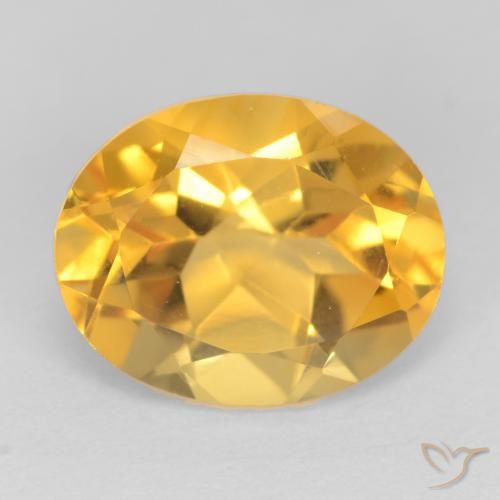 3.48ct 天然 金橙色 黄水晶, 椭圆形, VS