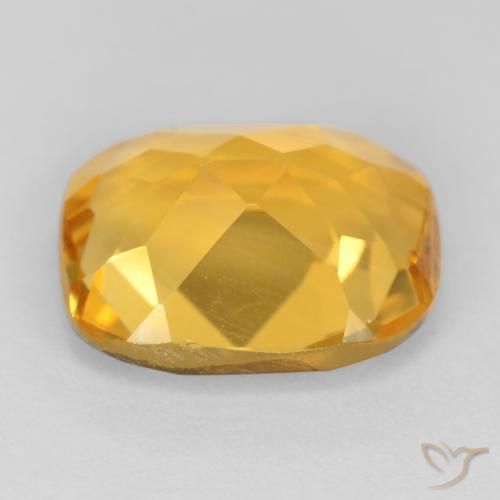 3.42克拉天然黄水晶，软垫，VS