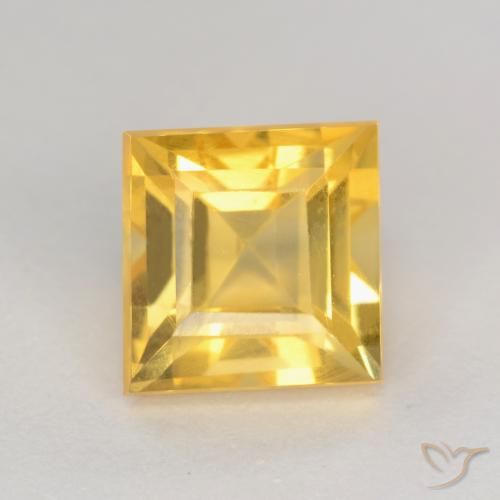 2.01ct 天然 中金 黄水晶, 正方形, VS