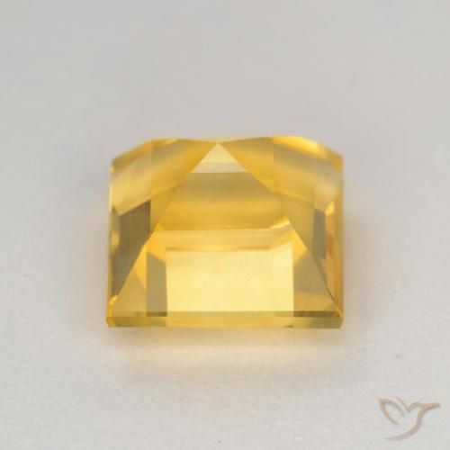 2.01克拉天然黄水晶，正方形，VS