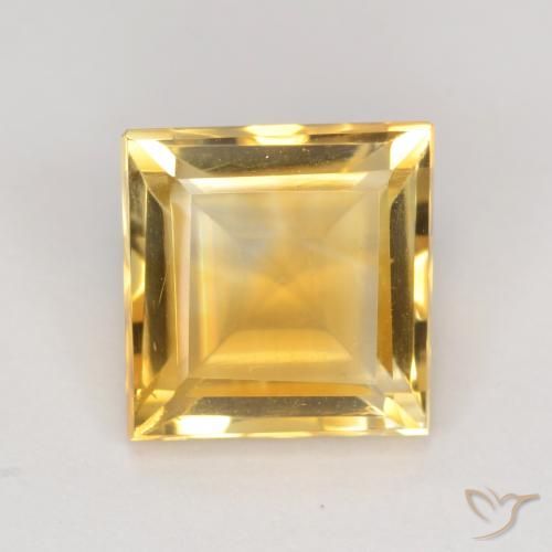 3.10ct 天然 黄金色 黄水晶, 正方形, VS