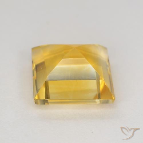 3.10克拉天然黄水晶，正方形，VS