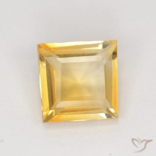 1.71ct 天然 黄金色 黄水晶, 正方形, VS