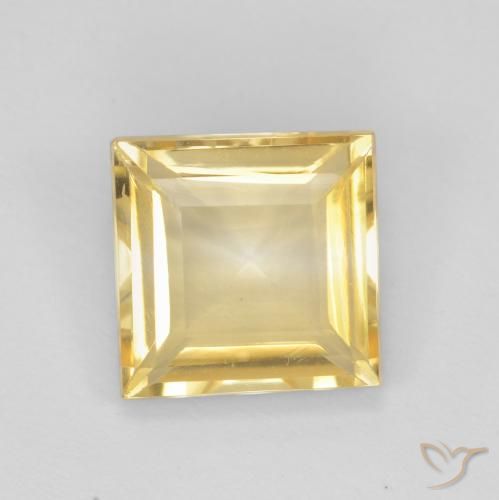 2.01ct 天然 金色 黄水晶, 正方形, VS