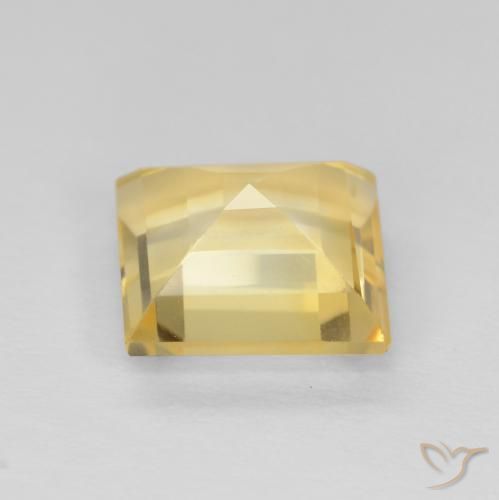 2.01克拉天然黄水晶，正方形，VS