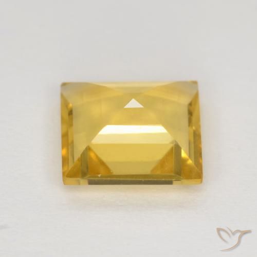 1.87克拉天然黄水晶，正方形，VVS-VS
