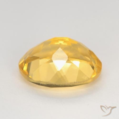 3.32克拉天然黄水晶，椭圆形，VVS-VS