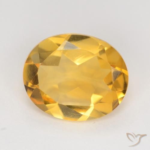 3.04ct 天然 深金 黄水晶, 椭圆形, VVS-VS