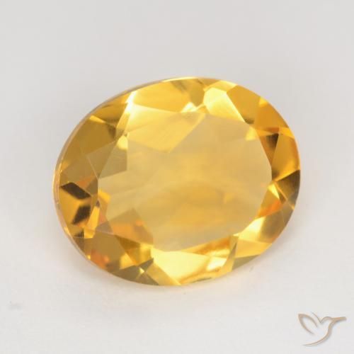 3.04克拉天然黄水晶，椭圆形，VVS-VS