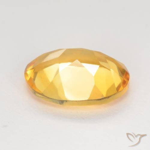 3.04克拉天然黄水晶，椭圆形，VVS-VS