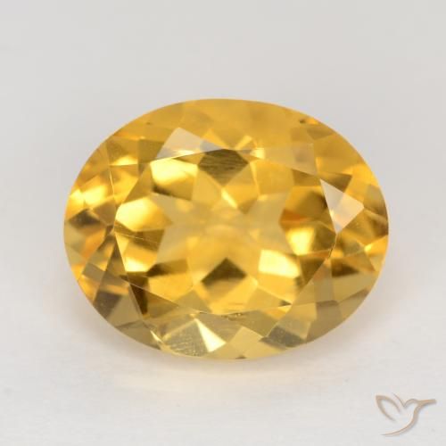 3.28ct 天然 中金 黄水晶, 椭圆形, VS
