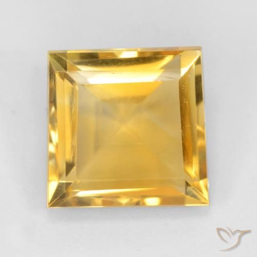 2.97ct 天然 中金 黄水晶, 正方形, VS