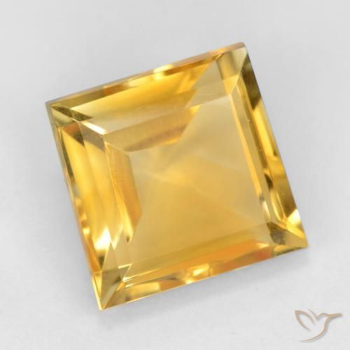 2.97克拉天然黄水晶，正方形，VS