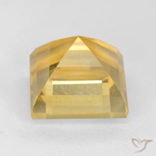 3.50克拉天然黄水晶，正方形，VS