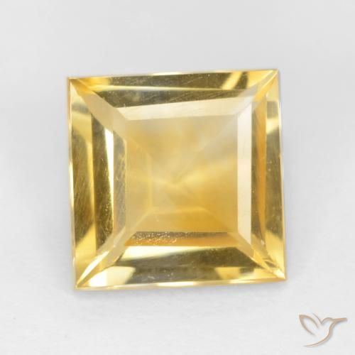 2.15ct 天然 中金 黄水晶, 正方形, VS