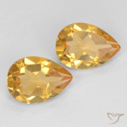 1.16克拉天然黄水晶，梨形，VVS-VS