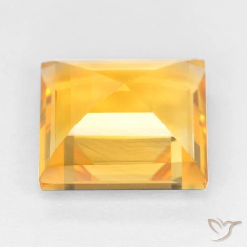 2.77克拉天然黄水晶，正方形，VS