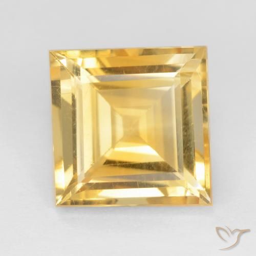 3.03ct 天然 黄金色 黄水晶, 正方形, VS