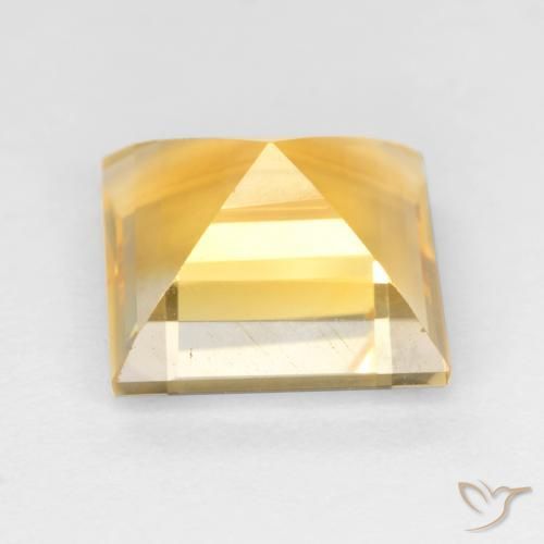 3.03克拉天然黄水晶，正方形，VS