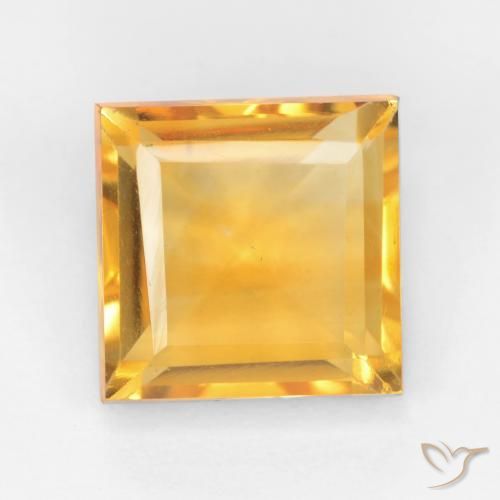 2.78ct 天然 金橙色 黄水晶, 正方形, VS