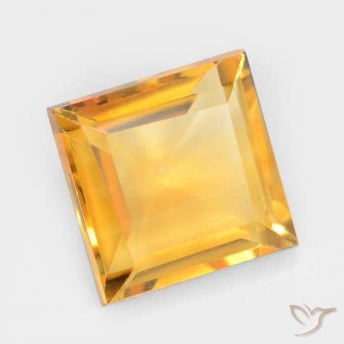 2.78克拉天然黄水晶，正方形，VS