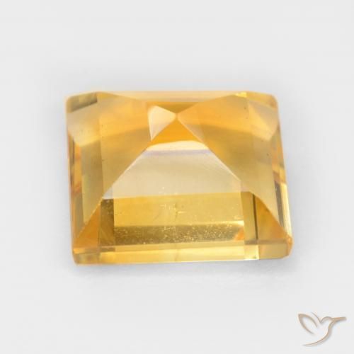 2.78克拉天然黄水晶，正方形，VS