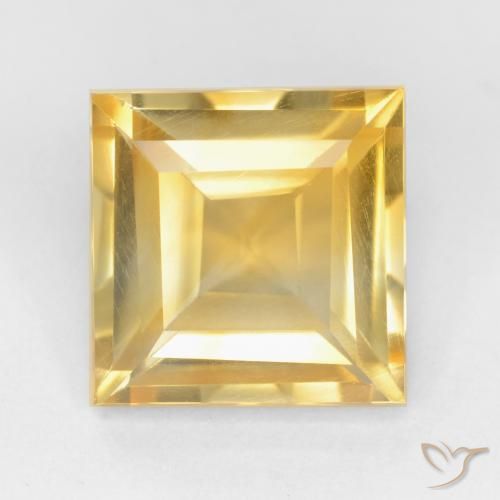 2.21ct 天然 黄金色 黄水晶, 正方形, VS