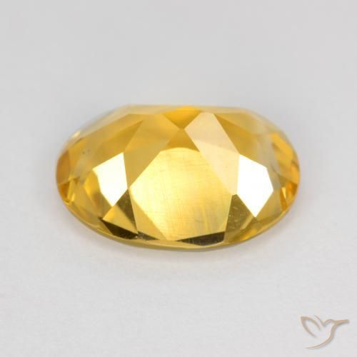 2.50克拉天然黄水晶，椭圆形，VS