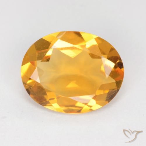 2.55ct 天然 橙金 黄水晶, 椭圆形, VS