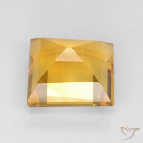 3.31克拉天然黄水晶，正方形，VS
