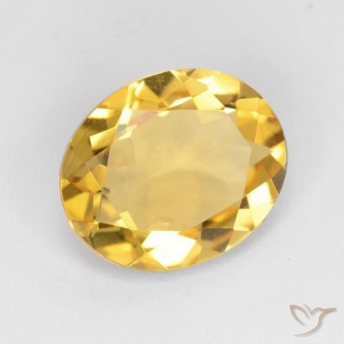 2.90克拉天然黄水晶，椭圆形，VS