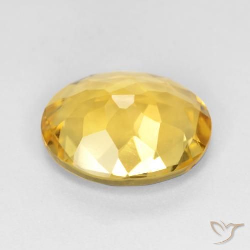 2.90克拉天然黄水晶，椭圆形，VS