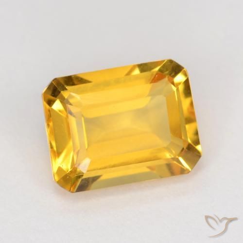 1.63克拉天然黄水晶，八边形，VVS-VS