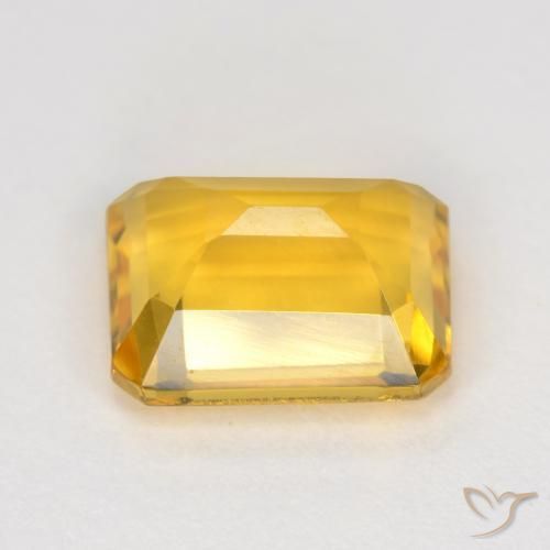 1.63克拉天然黄水晶，八边形，VVS-VS