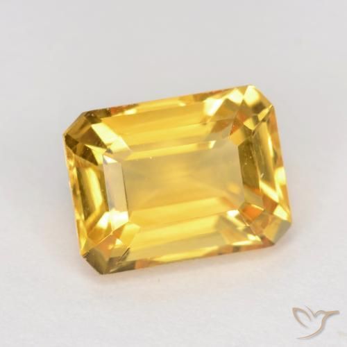 1.62克拉天然黄水晶，八边形，VVS-VS