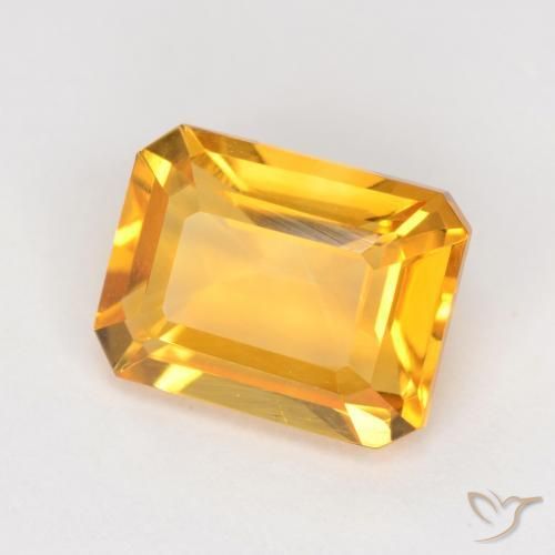 1.66克拉天然黄水晶，八边形，VVS-VS