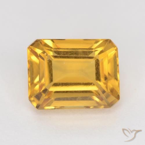 1.83ct 天然 深金 黄水晶, 祖母绿式切割, VVS-VS
