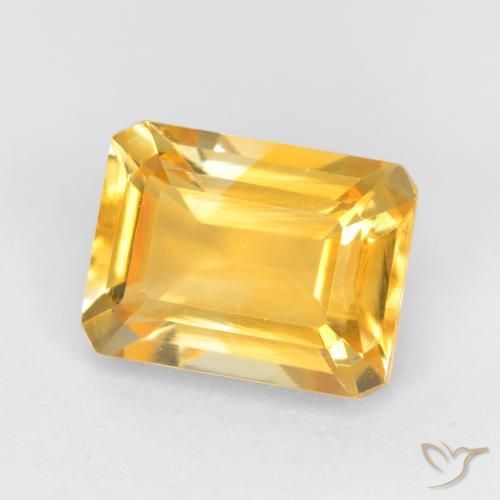 1.69克拉天然黄水晶，八边形，VVS-VS