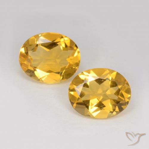 6.36ctw 天然 金色 黄水晶, 椭圆形, VS