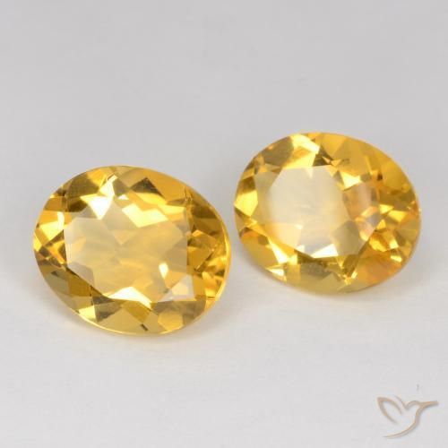 6.36克拉天然黄水晶，椭圆形，VS